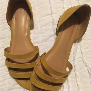Cute yellow sandals